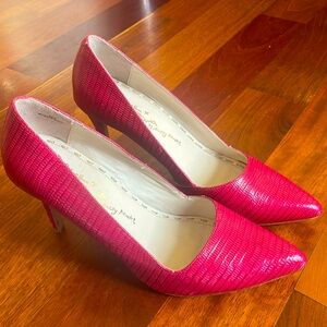 Pink designer heels